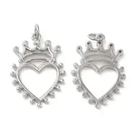 Eco-Friendly Brass Micro Pave Cubic Zirconia Pendants