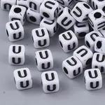 White Opaque Acrylic Beads