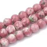 Dyed Natural Ocean White Jade Round Bead Strands