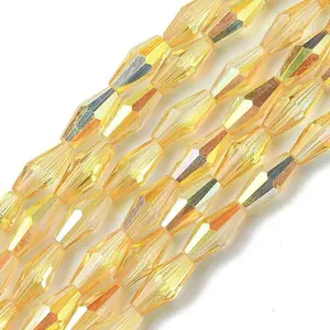 Transparent Electroplate Glass Beads