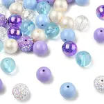 40Pcs 8 Styles Acrylic Beads