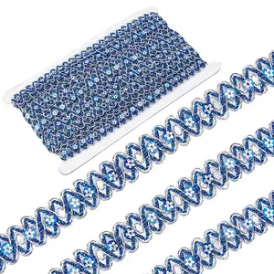 Waved Paillette Lace Trims