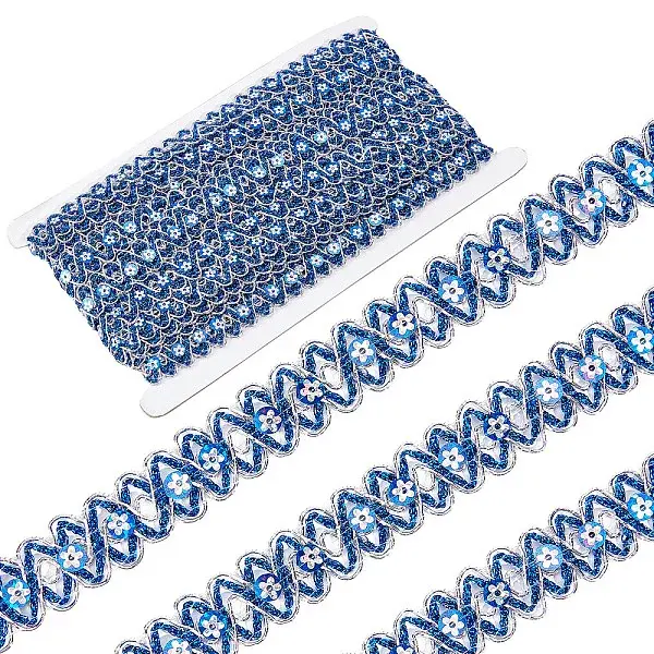 Waved Paillette Lace Trims