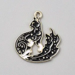 Golden Plated Alloy Enamel Pendants