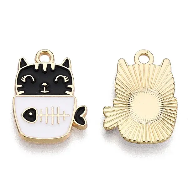Golden Plated Alloy Enamel Pendants