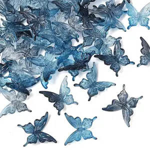 50Pcs Transparent Acrylic Beads