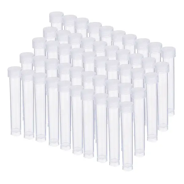 Clear Graduated Tube Plastic Bead Containers
