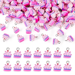 100Pcs Handmade Polymer Clay Charms