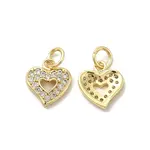 Brass Micro Pave Cubic Zirconia Charms