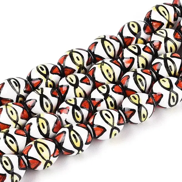 Handmade Porcelain Ceramic Beads Strands