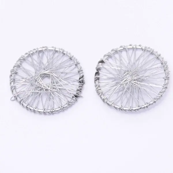 Wrapped Wire Iron Pendants