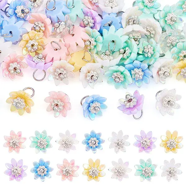 50Pcs Opaque Resin Charms