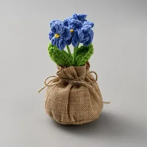 Plush Artificial Flower Pot Plants Display Decoration