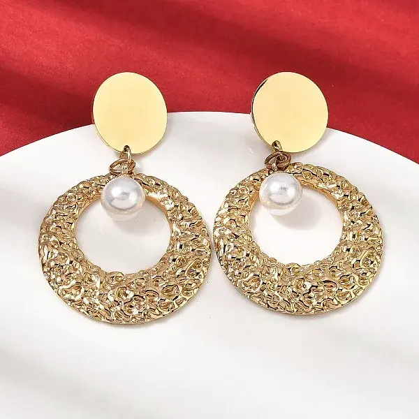 304 Stainless Steel Dangle Stud Earrings