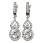 Gourd Rack Plating Brass Micro Pave Cubic Zirconia Hoop Earrings