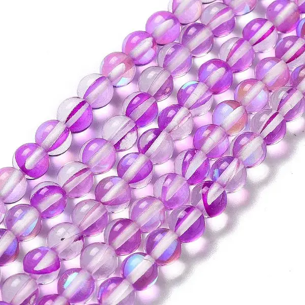 Synthetic Moonstone Beads Strands