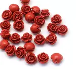 Flower Cinnabar Beads