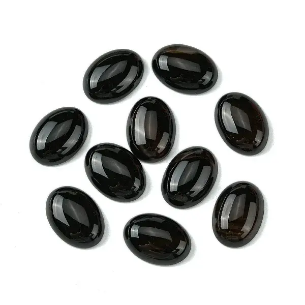 Natural Black Agate Cabochons