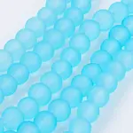 Baking Painted Transparent Glass Bead Strands