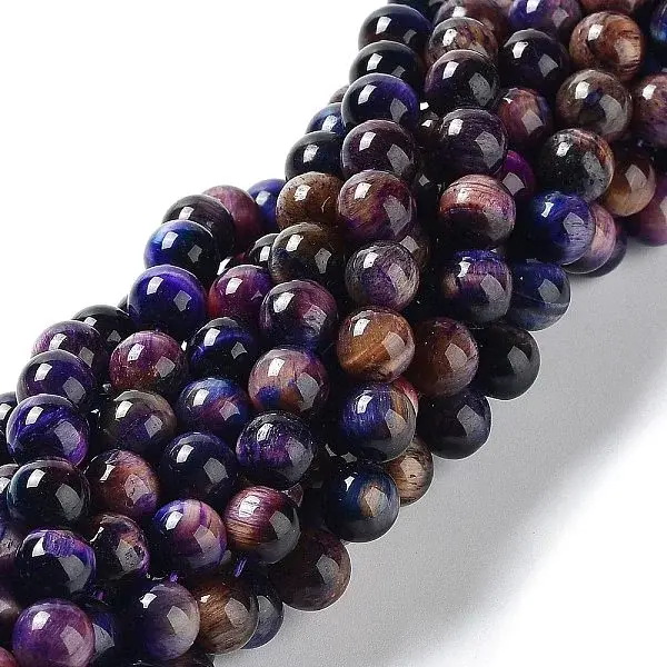 Natural Rainbow Tiger Eye Beads Strands