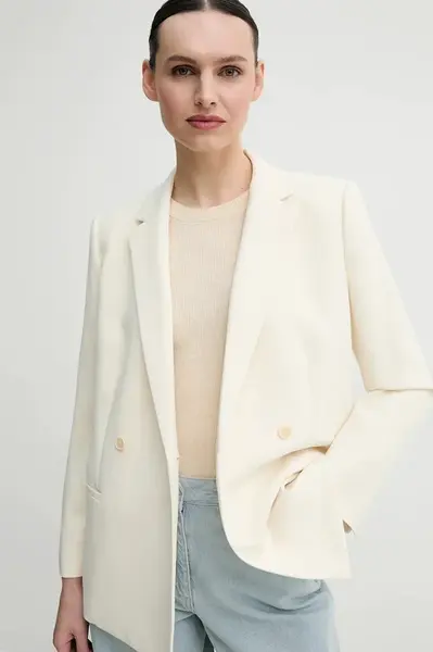 Sako Theory béžová barva, oversize, P0109115