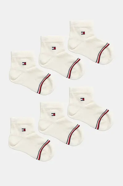 Dětské ponožky Tommy Hilfiger 6-pack béžová barva, 701236349