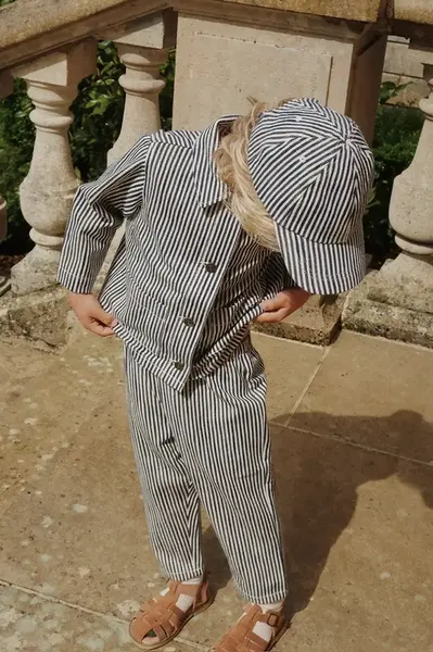 Dětská bavlněná kšiltovka Konges Sløjd FENDER CAP GOTS černá barva, KS102804