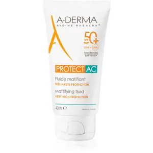 A-Derma Protect AC Mattifying Fluid zmatňující pleťový fluid SPF 50+ 40 ml