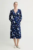 Šaty Marc O'Polo tmavomodrá barva, midi, 502083721101