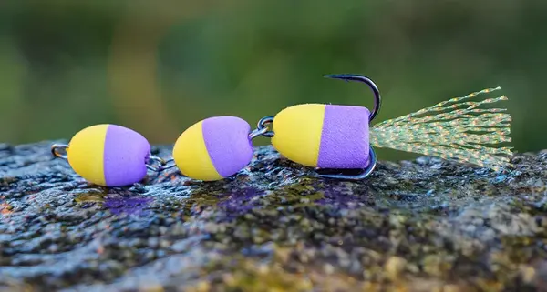 Redbass mandula yellow/purple - s 50 mm 1,2 g