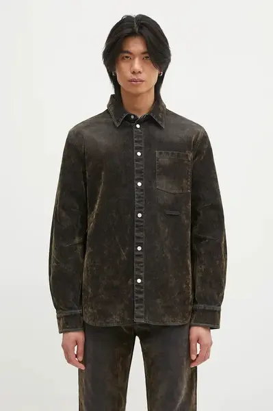 Helmut Lang Bavlněná košile Helmut Lang Curved Cl Shirt.Floc