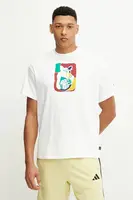 Bavlněné tričko Puma Dylan Exhibit pánské, bílá barva, s potiskem, 630673