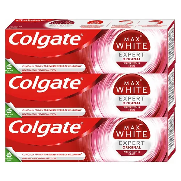 COLGATE Zubní pasta Max White Expert Original 3x 75 ml