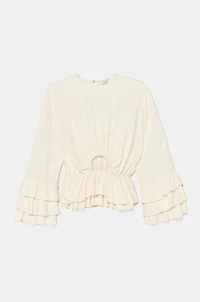 Dětská halenka Pinko béžová barva, hladká, KFCA007.0.VI024