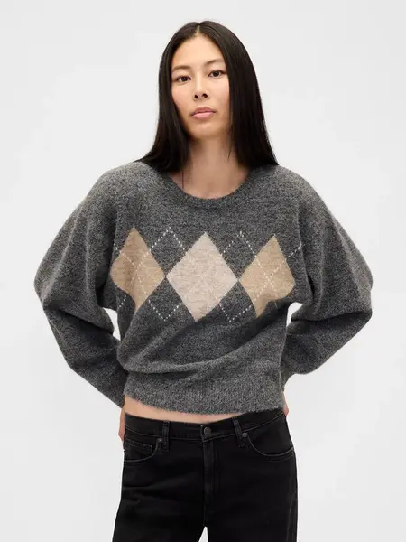 GAP Crop Sweater with Wool - Ladies
