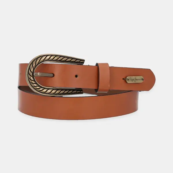 Pásek Pepe Jeans CAMILA BELT dámský, hnědá barva, PL020863