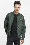 Diamond Quilt Nylon jacket olive