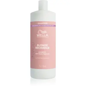 Wella Professionals Invigo Blonde Recharge šampón pre blond vlasy neutralizujúci žlté tóny 1000 ml