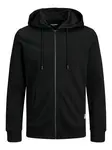 Jack & Jones Plus Tepláková bunda  čierna