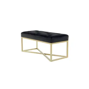 TABURETOVÁ LAVICE, kov, plast, textil, kompozitní dřevo, 90/40/40 cm