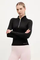 Tričko s dlouhým rukávem P.E Nation Routine černá barva, s golfem, 251L160