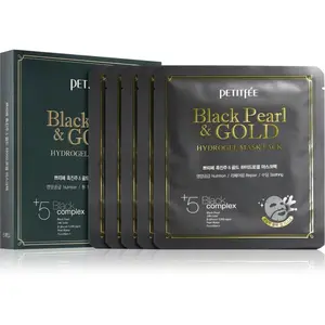 Petitfée Black Pearl & Gold intenzivní hydrogelová maska s 24karátovým zlatem 5x32 g