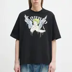 Bavlněné tričko Marcelo Burlon County Angel Boxy T-Shirt Black Multicol