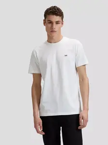 Pánské tričko LEE SS PATCH LOGO TEE WHITE 112376605 Velikost: M