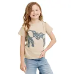 Bushman Dětské bavlněné tričko Laba, pískově hnědé 140