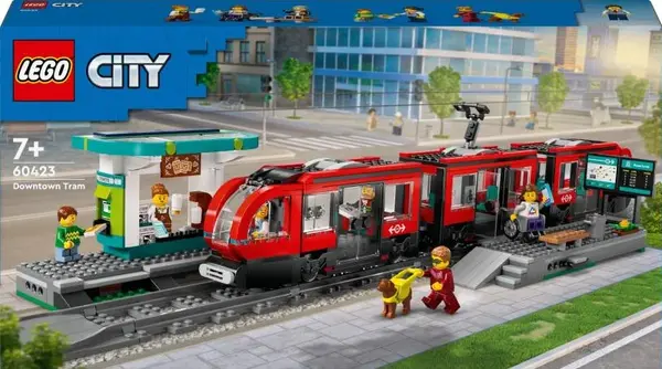Tramvaj a zastávka v centru města - Lego City (60423)