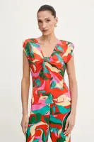 Halenka Morgan dámská, oranžová barva, vzorovaná, DIRE