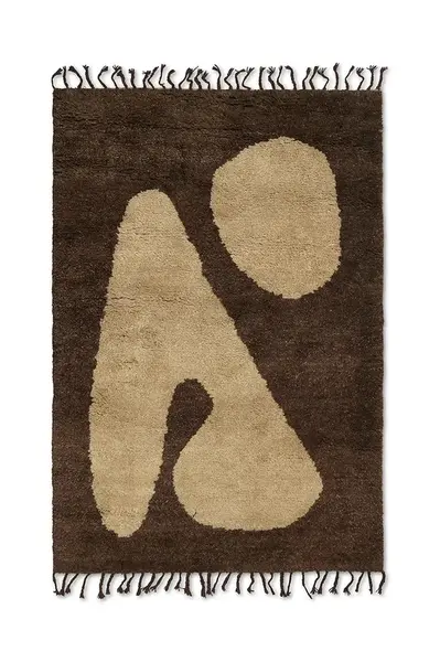 Ferm Living  Vlněný koberec  Abstract Rug 80 x 120 cm