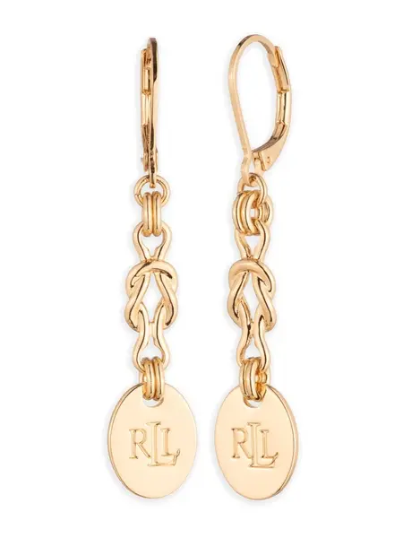 Lauren Ralph Lauren Náušnice 'LINEAR'  zlatá