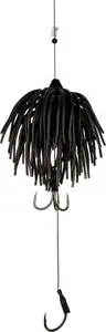 Black cat chobotnička real worm teaser black red flash - 120 g